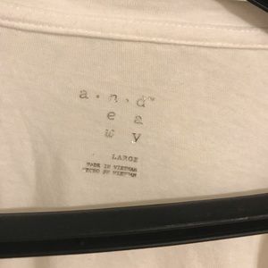 a new day Tops - White Graphic Tee a new day Tops - White Graphic Tee